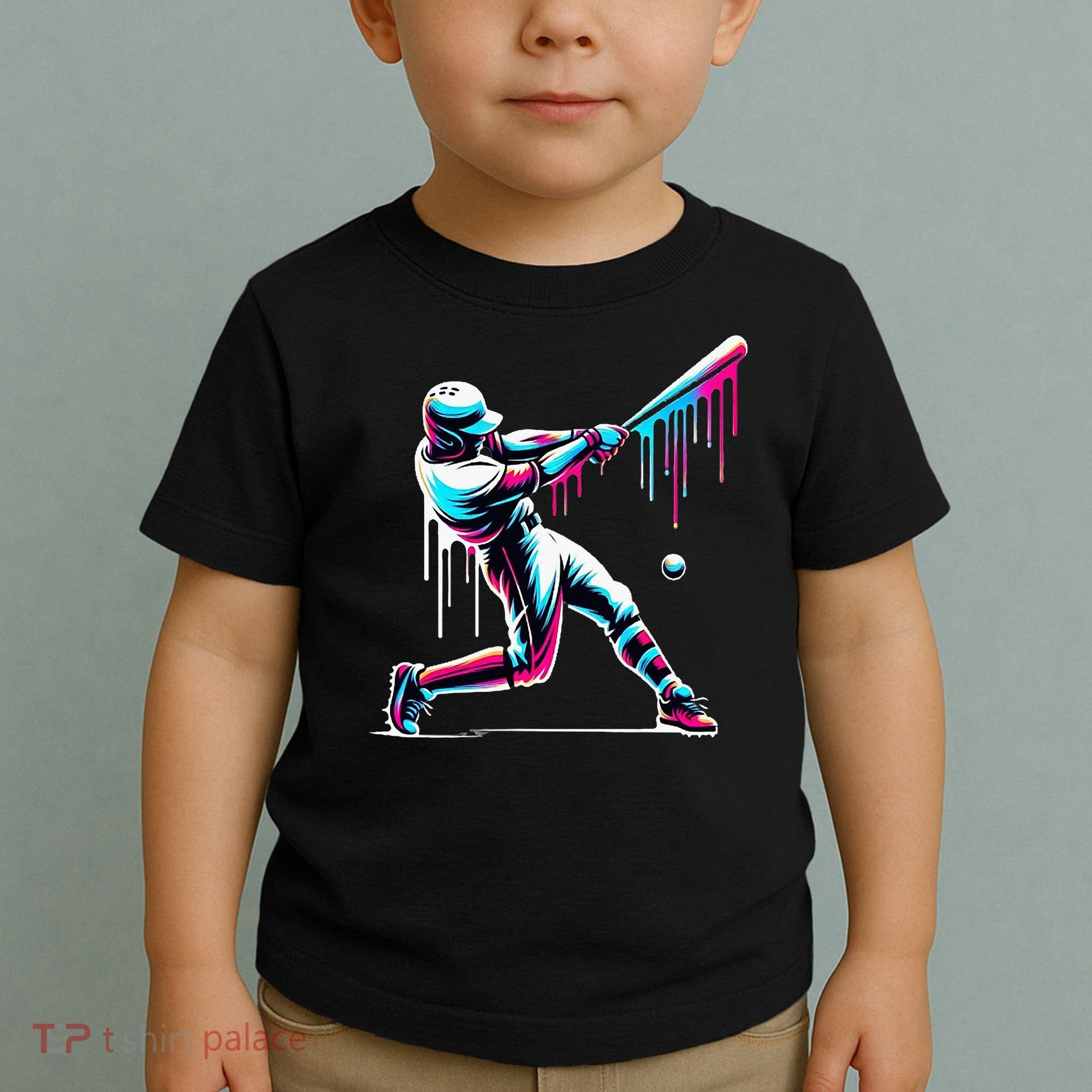 Baseball Player Drip Toddler T-Shirt