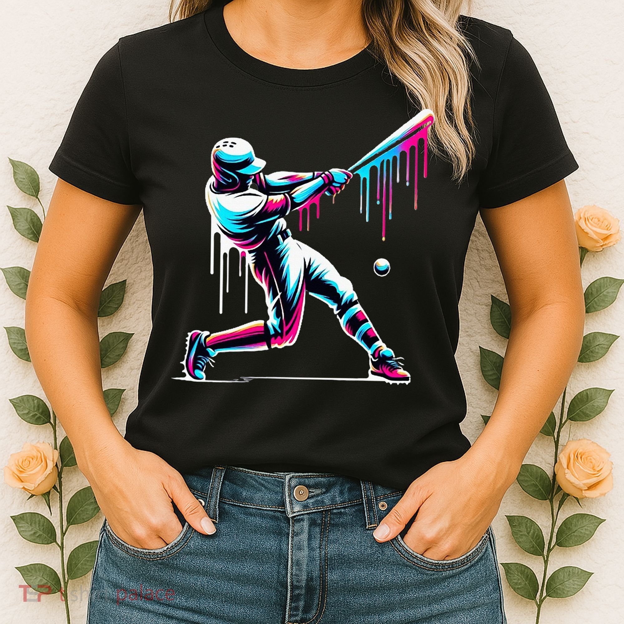 Baseball Player Drip Women's T-Shirt