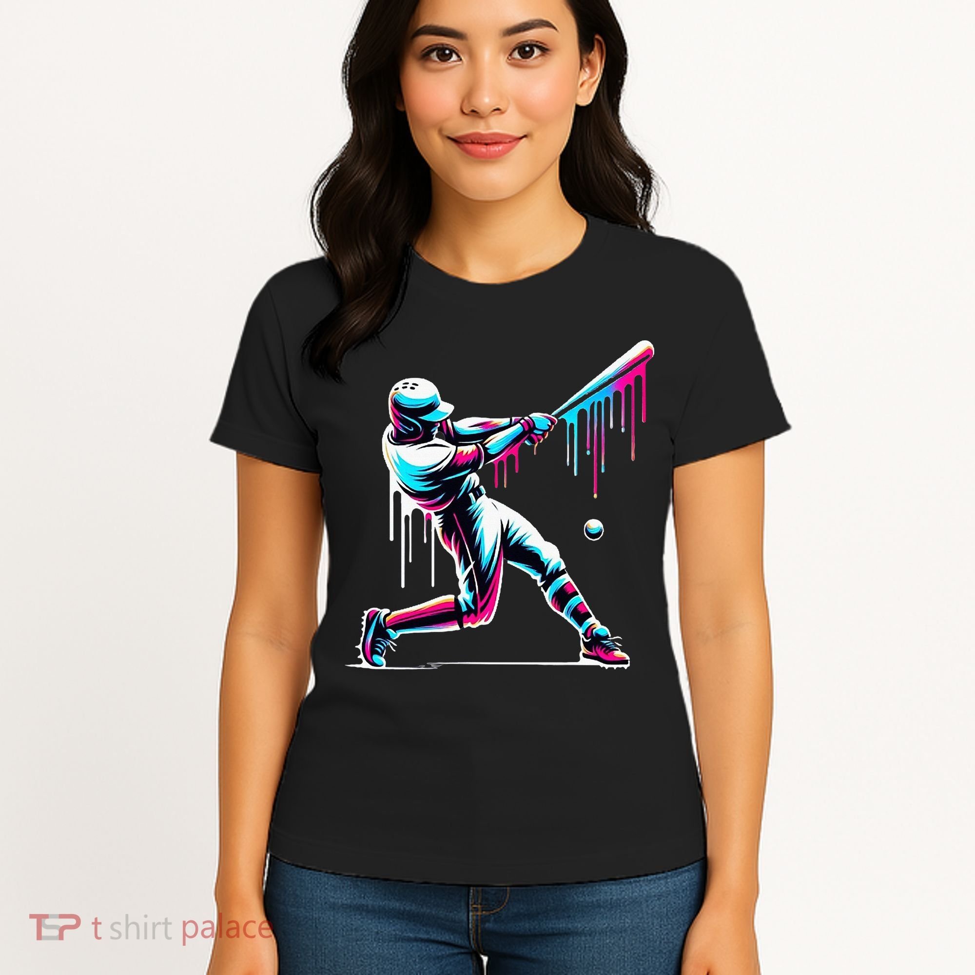 Baseball Player Drip Women's T-Shirt