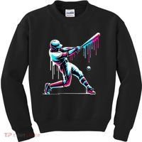 Baseball Player Drip Kids Sweatshirt thumb 0