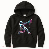 Baseball Player Drip Kids Hoodie thumb 0