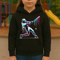 Baseball Player Drip Kids Hoodie thumb 3