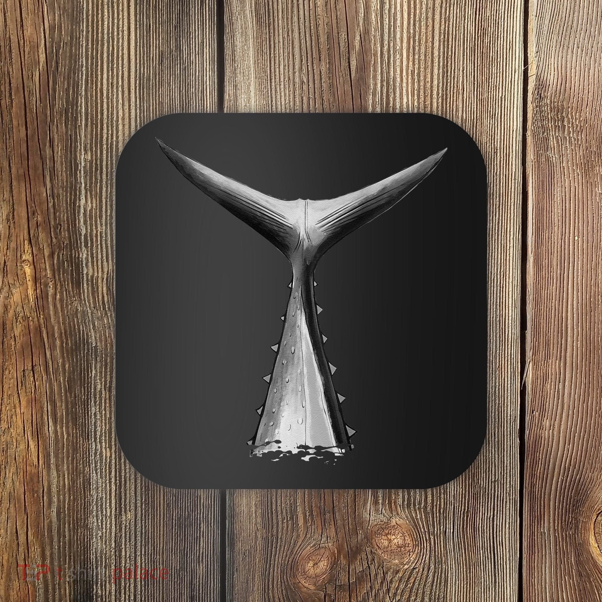 Back Print Deep Sea Fishing Tuna Tail Bluefin Tuna Coaster