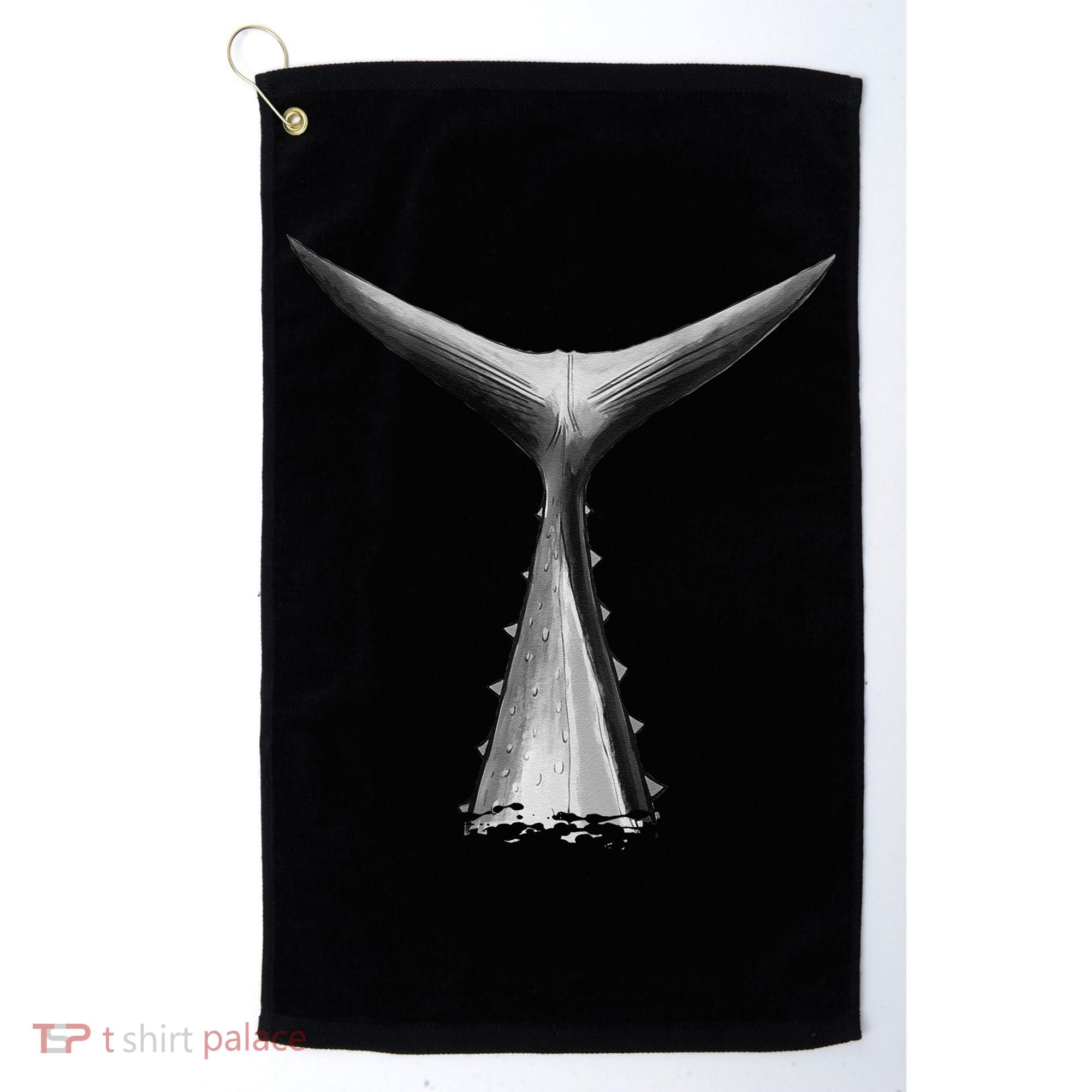 Back Print Deep Sea Fishing Tuna Tail Bluefin Tuna Golf Towel
