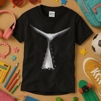 Back Print Deep Sea Fishing Tuna Tail Bluefin Tuna Kids T-Shirt thumb 3