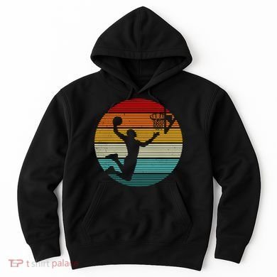 Basketball Player Dunk Retro Sunset Hoodie