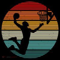 Basketball Player Dunk Retro Sunset Hoodie thumb 7