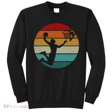Basketball Player Dunk Retro Sunset Sweatshirt