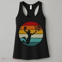 Basketball Player Dunk Retro Sunset Women's Tank Top thumb 3