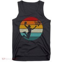 Basketball Player Dunk Retro Sunset Tank Top thumb 0