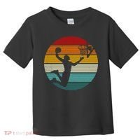 Basketball Player Dunk Retro Sunset Toddler T-Shirt thumb 0