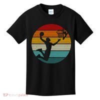 Basketball Player Dunk Retro Sunset Kids T-Shirt thumb 0