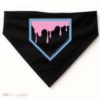 Baseball Plate Drip 2 USA-Made Doggie Bandana thumb 0