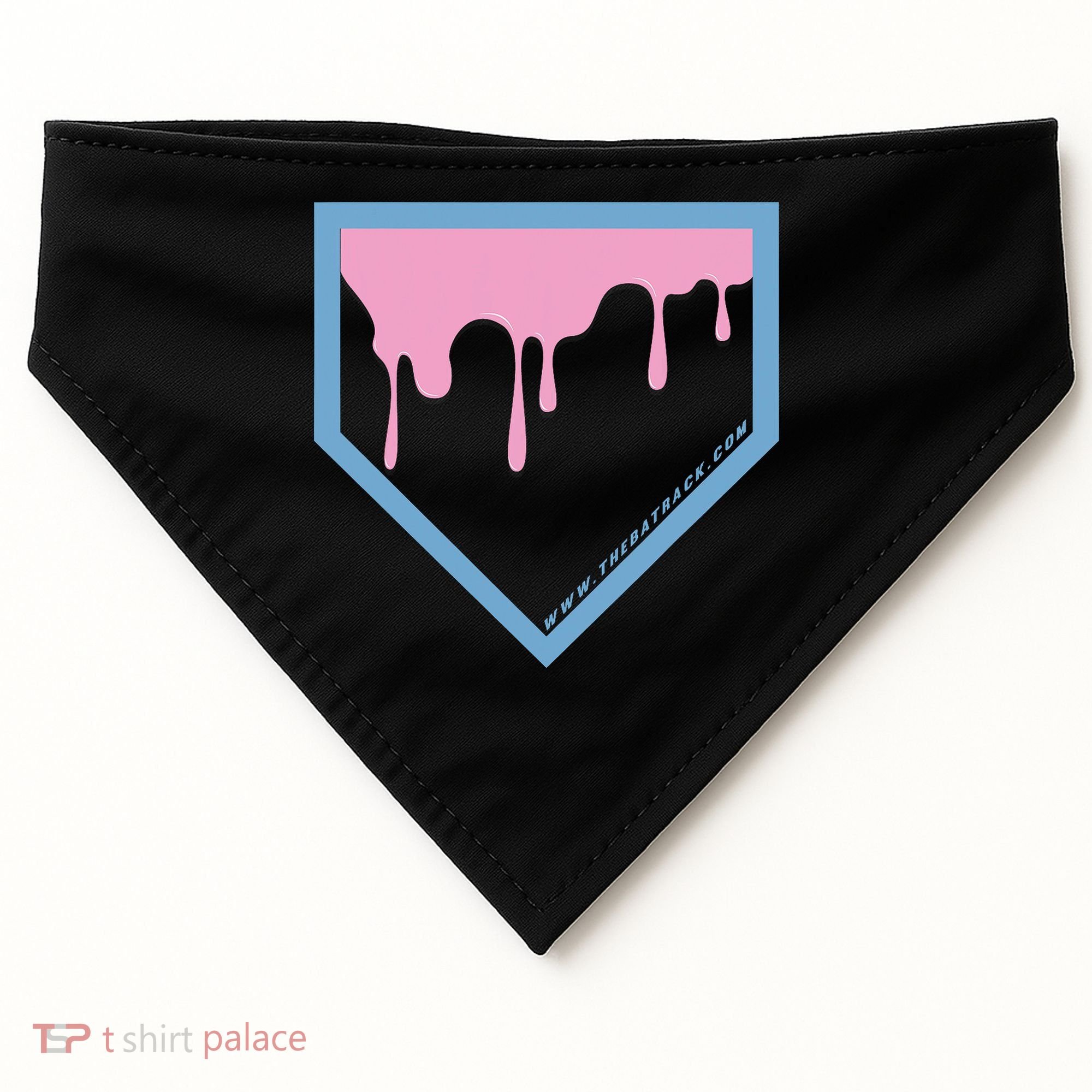 Baseball Plate Drip 2 USA-Made Doggie Bandana