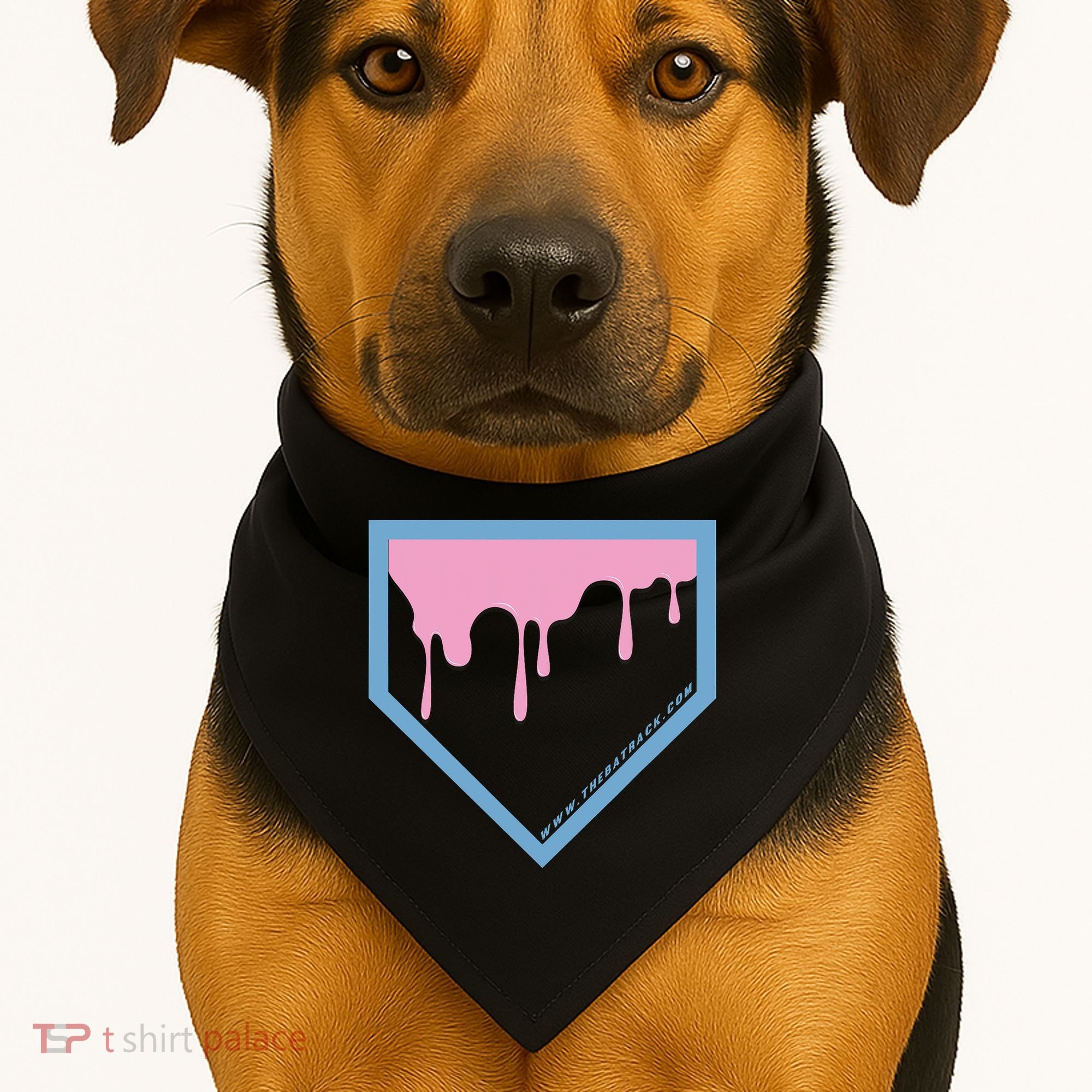 Baseball Plate Drip 2 USA-Made Doggie Bandana