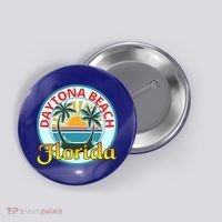 Beach Please Daytona Beach Florida Beach Spring Break Gift Button thumb 0