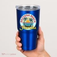 Beach Please Daytona Beach Florida Beach Spring Break Gift Tumbler thumb 2