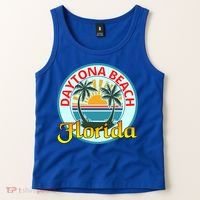 Beach Please Daytona Beach Florida Beach Spring Break Gift Tank Top thumb 2