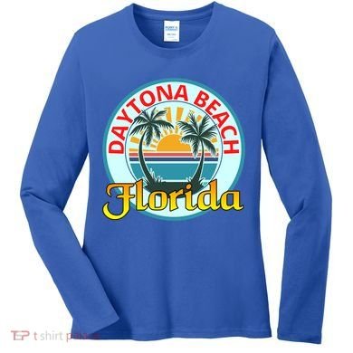 Beach Please Daytona Beach Florida Beach Spring Break Gift Women's Long Sleeve Shirt