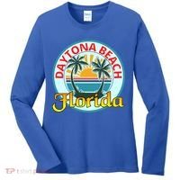Beach Please Daytona Beach Florida Beach Spring Break Gift Women's Long Sleeve Shirt thumb 0