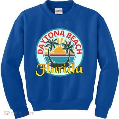 Beach Please Daytona Beach Florida Beach Spring Break Gift Kids Sweatshirt