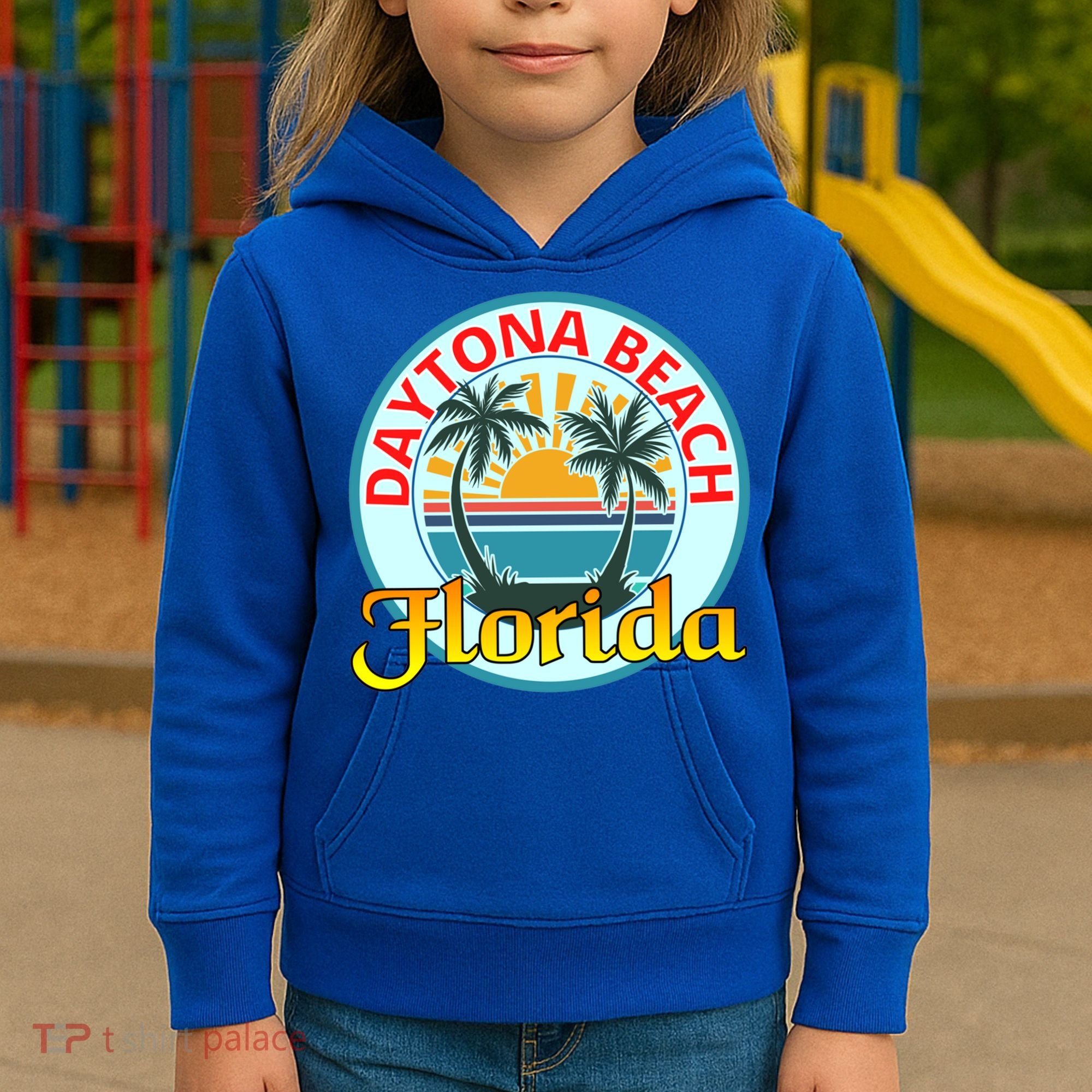 Beach Please Daytona Beach Florida Beach Spring Break Gift Kids Hoodie