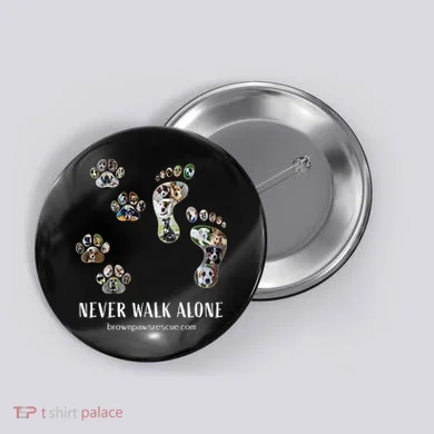 Brown Paws Dog Rescue Button