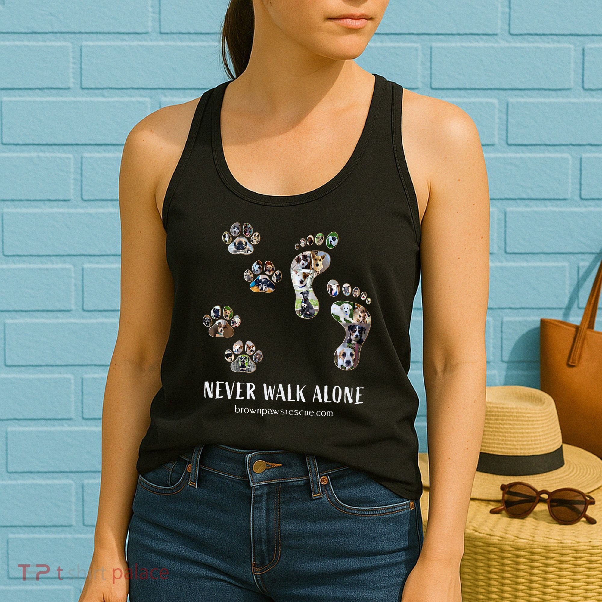 Brown Paws Dog Rescue Women's Tank Top