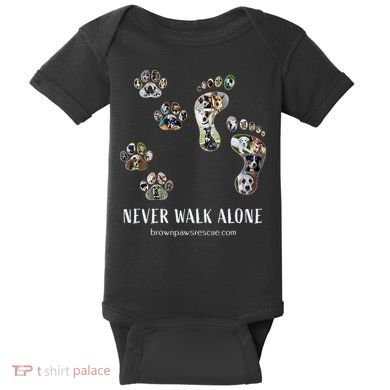Brown Paws Dog Rescue Baby Bodysuit