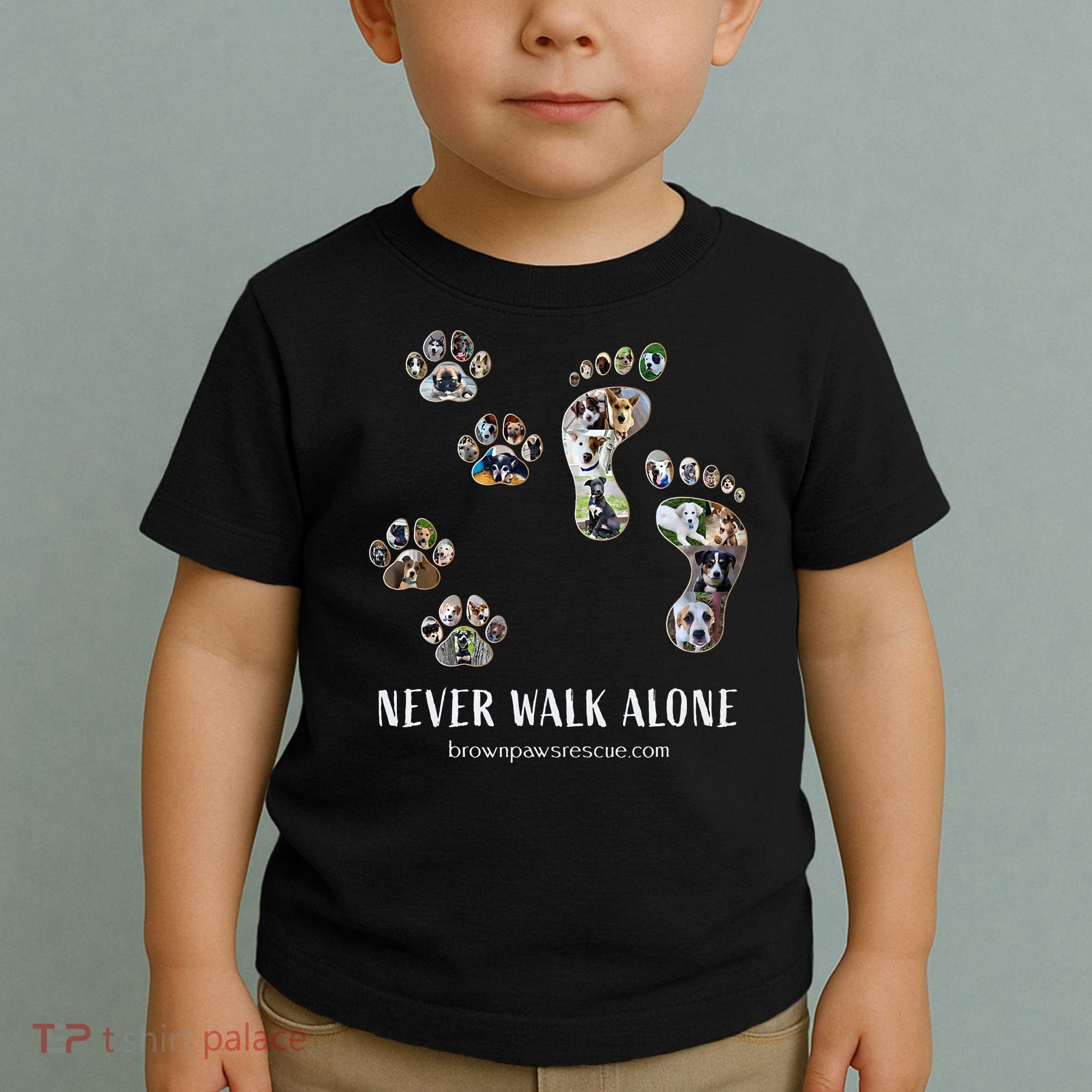 Brown Paws Dog Rescue Toddler T-Shirt