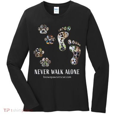Brown Paws Dog Rescue Women's Long Sleeve Shirt
