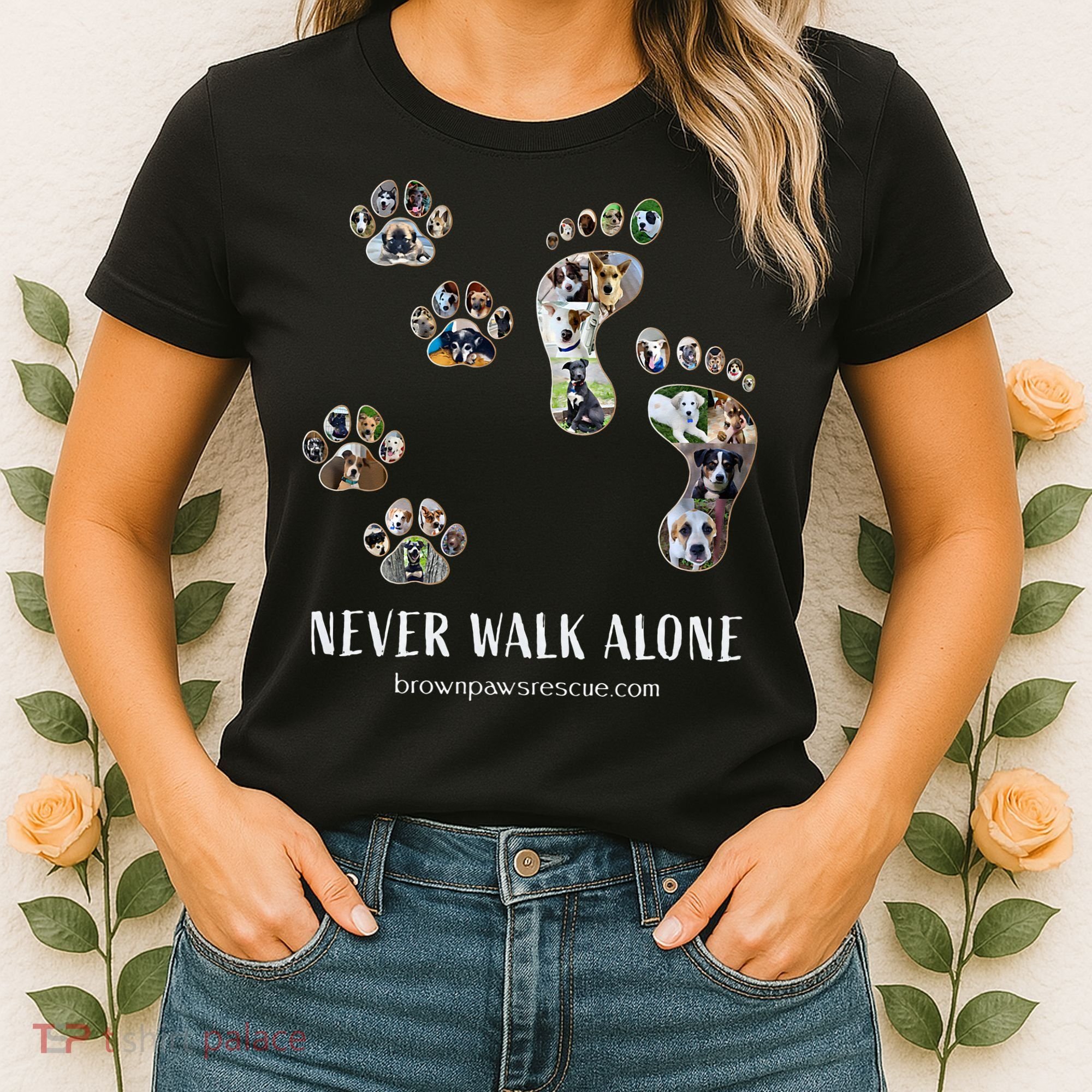 Brown Paws Dog Rescue Women's T-Shirt