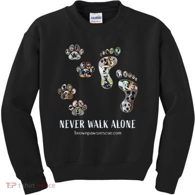 Brown Paws Dog Rescue Kids Sweatshirt