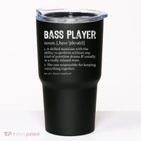 Bass Player Definition Bassist Gift For Musicians Tumbler thumb 0