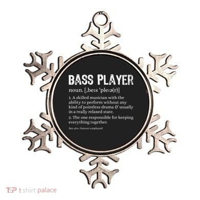 Bass Player Definition Bassist Gift For Musicians Ornament
