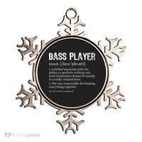 Bass Player Definition Bassist Gift For Musicians Ornament thumb 0