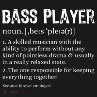 Bass Player Definition Bassist Gift For Musicians Ornament thumb 1