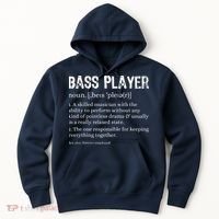 Bass Player Definition Bassist Gift For Musicians Hoodie thumb 0