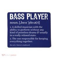 Bass Player Definition Bassist Gift For Musicians Mousepad thumb 0