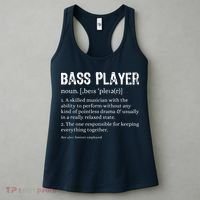Bass Player Definition Bassist Gift For Musicians Women's Tank Top thumb 3