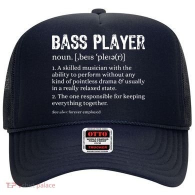 Bass Player Definition Bassist Gift For Musicians Hat