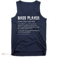 Bass Player Definition Bassist Gift For Musicians Tank Top thumb 0