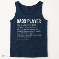Bass Player Definition Bassist Gift For Musicians Tank Top thumb 2
