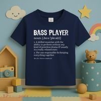Bass Player Definition Bassist Gift For Musicians Toddler T-Shirt thumb 3