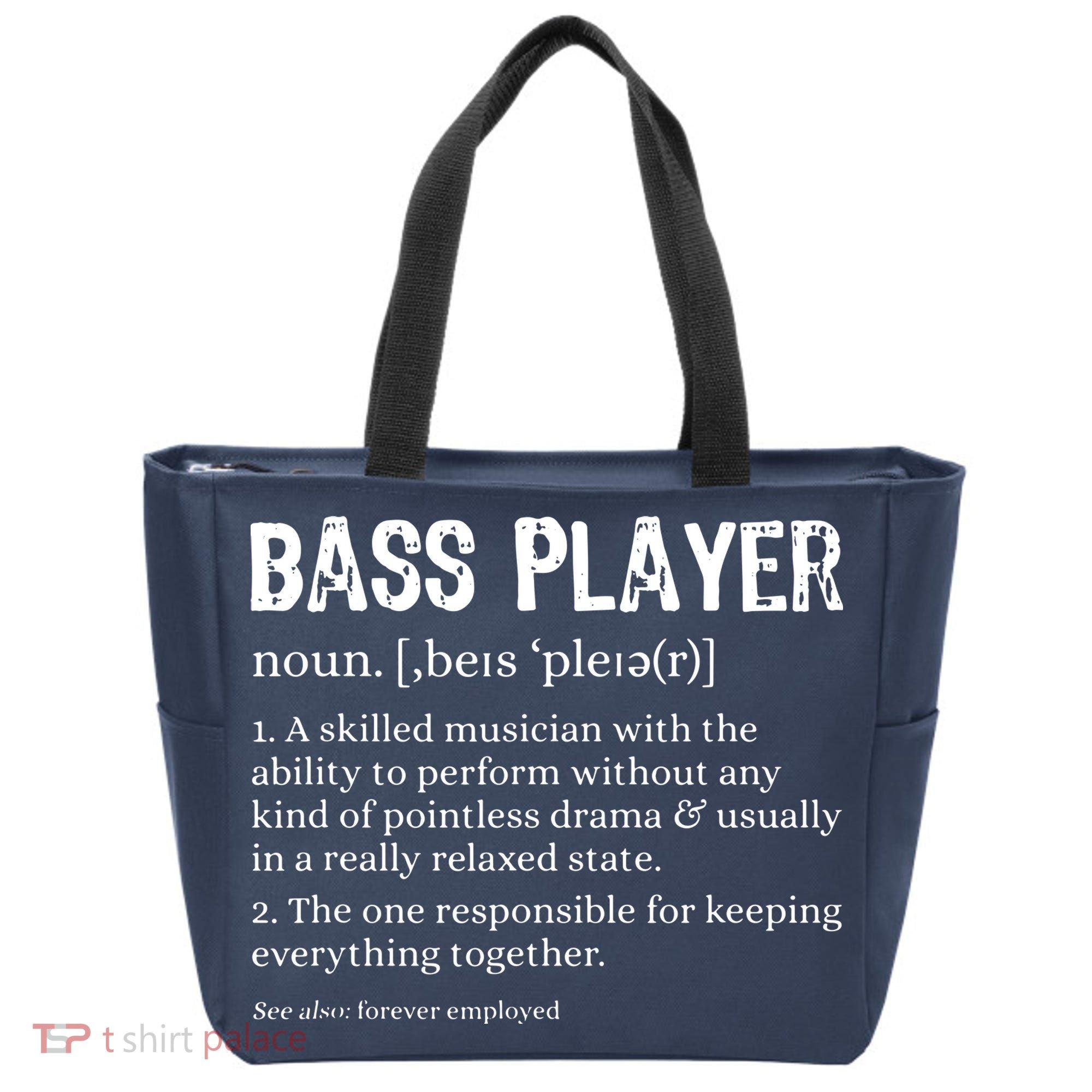 Bass Player Definition Bassist Gift For Musicians Tote Bag