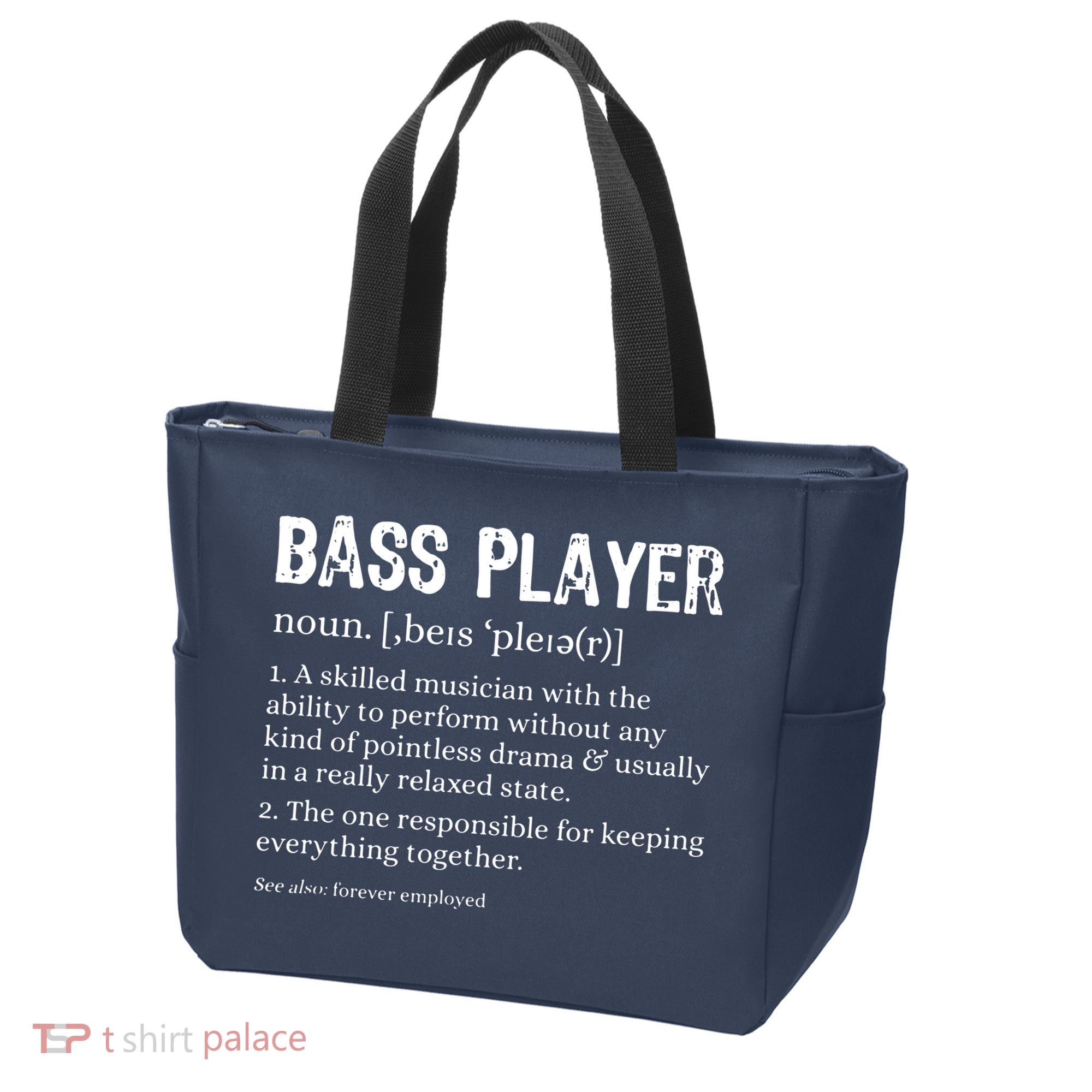 Bass Player Definition Bassist Gift For Musicians Tote Bag
