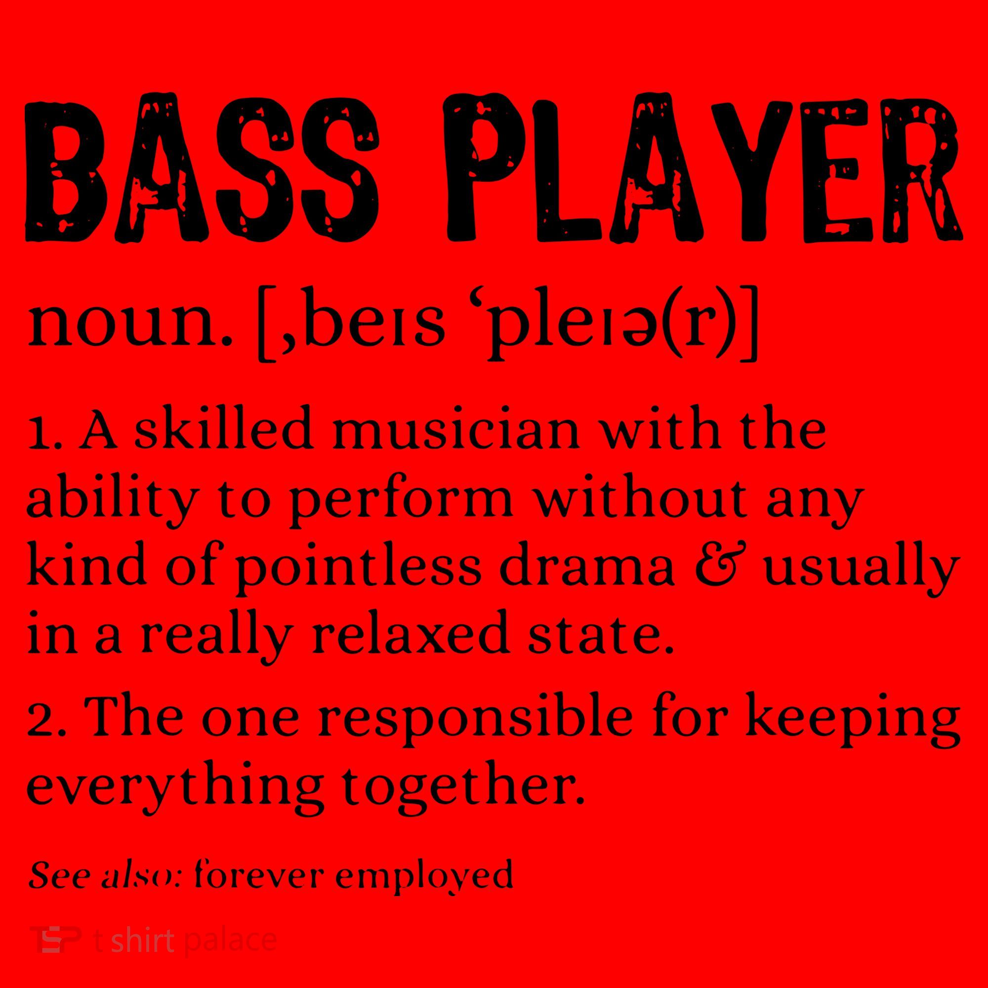 Bass Player Definition Bassist Gift For Musicians Santa Hat