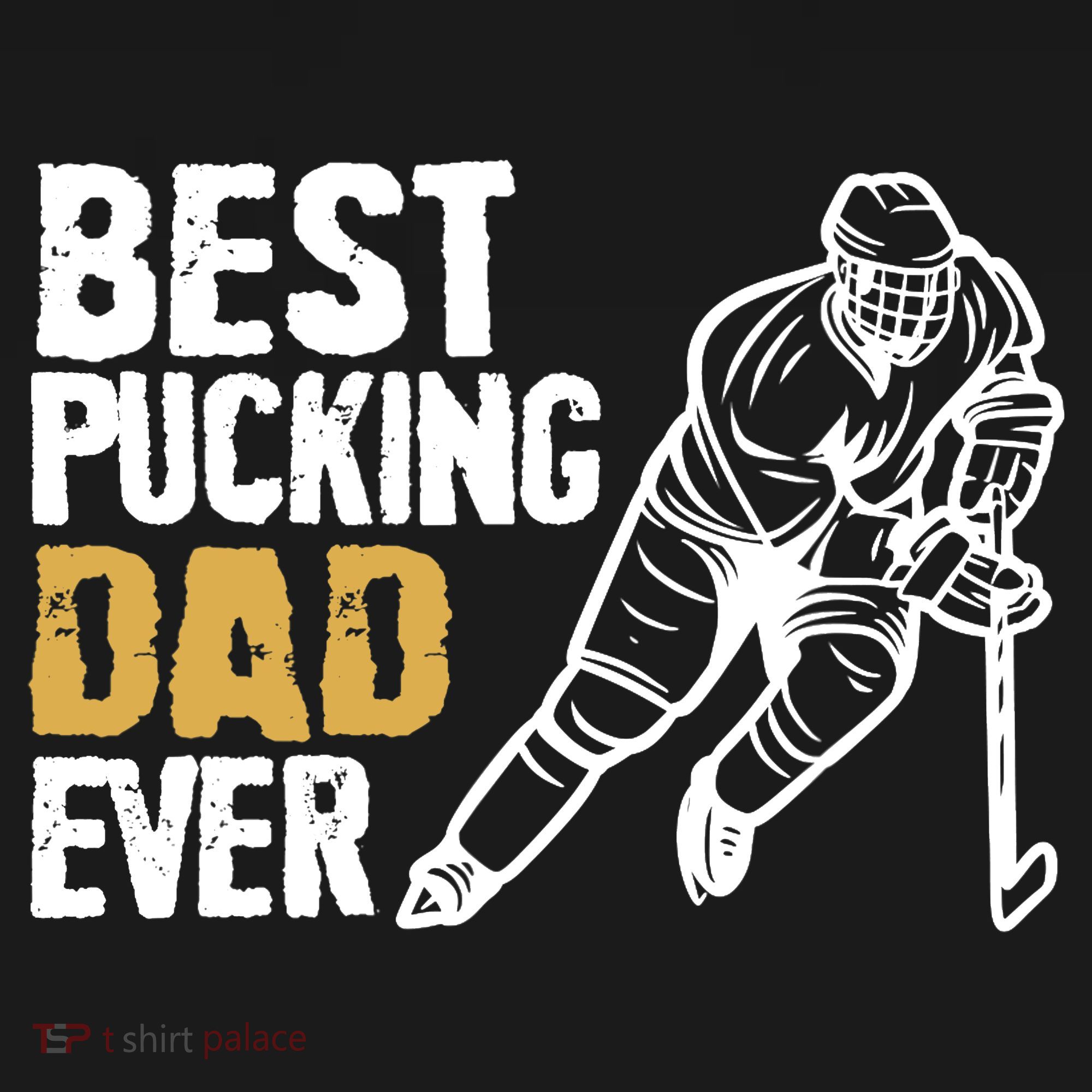 Best Pucking Dad Ever Retro Ice Hockey Coach On Father's Day Long Sleeve Shirt
