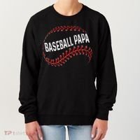 Baseball Papa Dad My Favorite Baseball Player Calls Me Women's Sweatshirt thumb 0