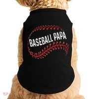 Baseball Papa Dad My Favorite Baseball Player Calls Me Doggie Tank thumb 0